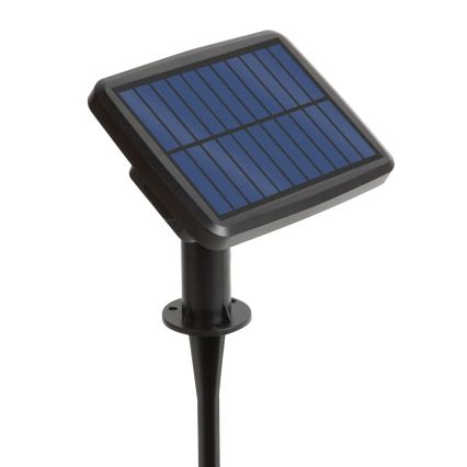 Ghirlandă solară LED RGBIC reglabilă 15xLED/1,3W/3,7/5V 2200 mAh 8 m IP65 negru + telecomandă