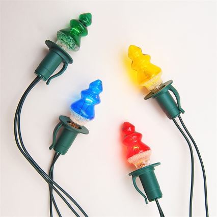 Ghirlandă luminoasă TREE, 12 x soclu E10, 10,7 m, multicolor, Fabricată în Cehia