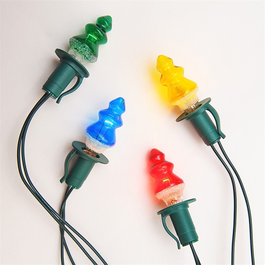 Ghirlandă luminoasă TREE, 12 x soclu E10, 10,7 m, multicolor, Fabricată în Cehia
