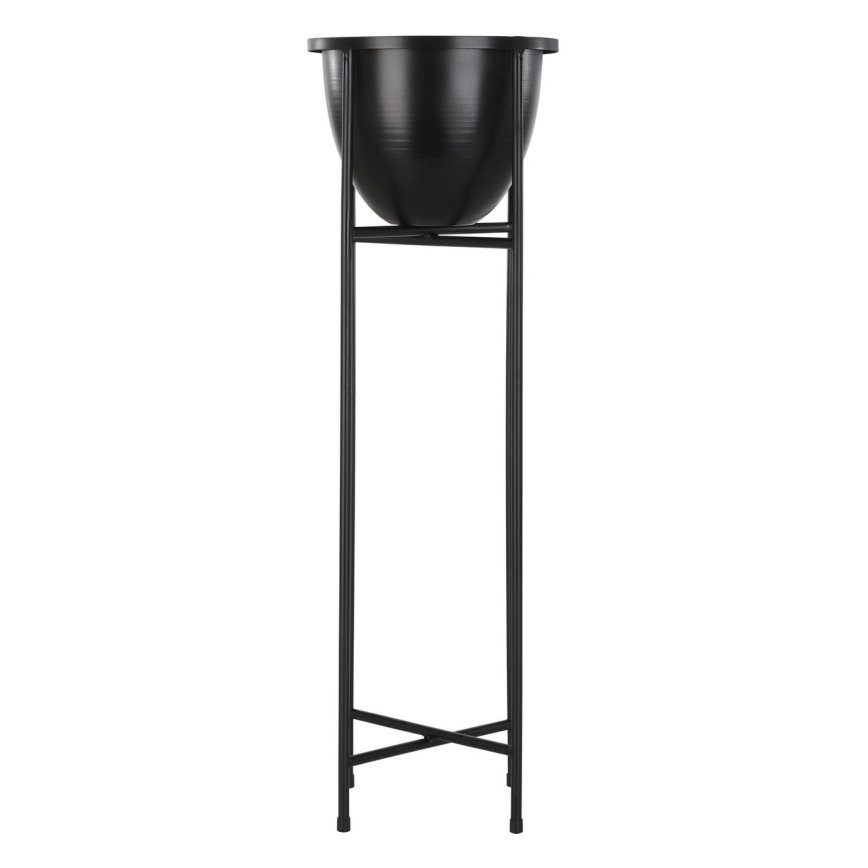 Ghiveci de flori metalic Eglo 73x23,5 cm negru