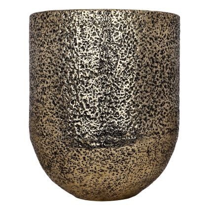 Ghiveci de flori metalic Eglo 50x42 cm auriu