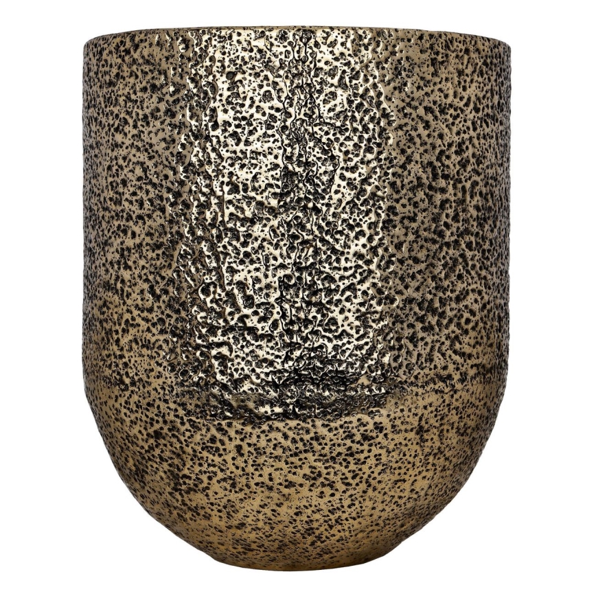 Ghiveci de flori metalic Eglo 50x42 cm auriu