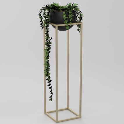 Ghiveci metalic 111,3x29 cm auriu