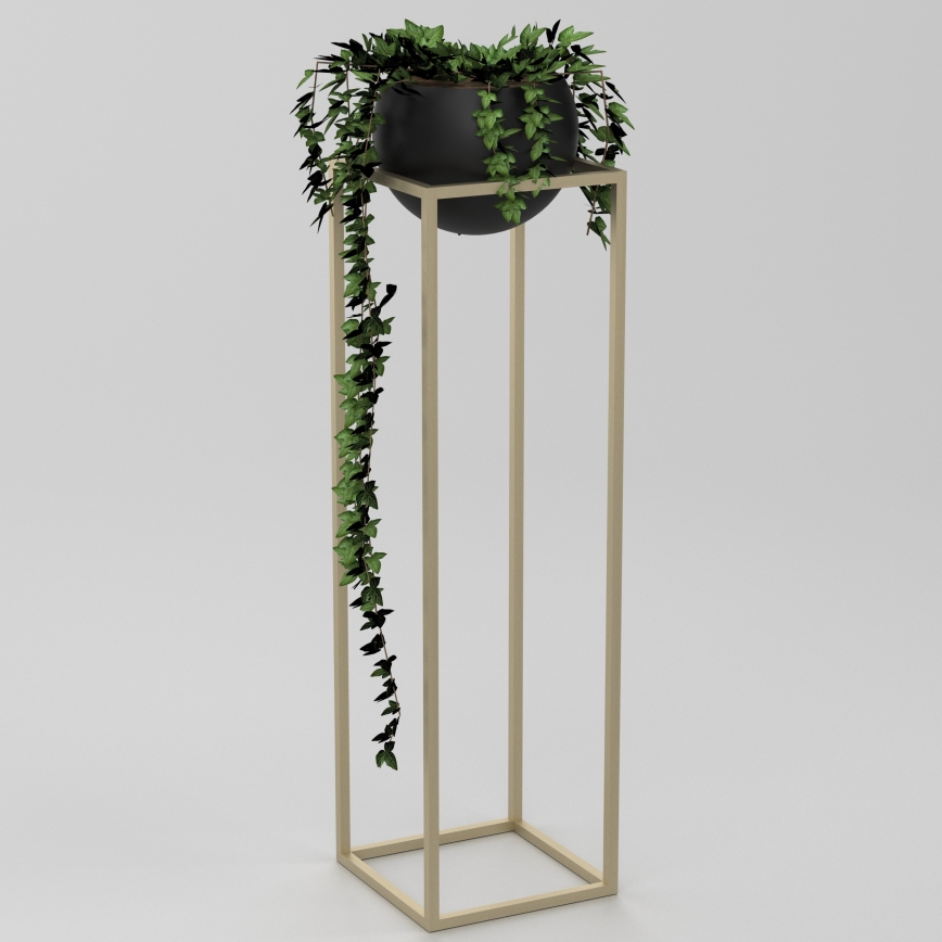 Ghiveci metalic 111,3x29 cm auriu