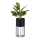 Ghiveci metalic de flori LOFT 42x20 cm negru