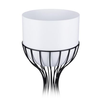 Ghiveci metalic de flori LOFT 68x20 cm negru/alb