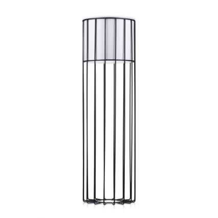 Ghiveci metalic de flori LOFT 70x20 cm negru/alb