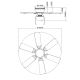 GLOBO 0307W - Ventilator de tavan UGO 1xE27/60W/230V
