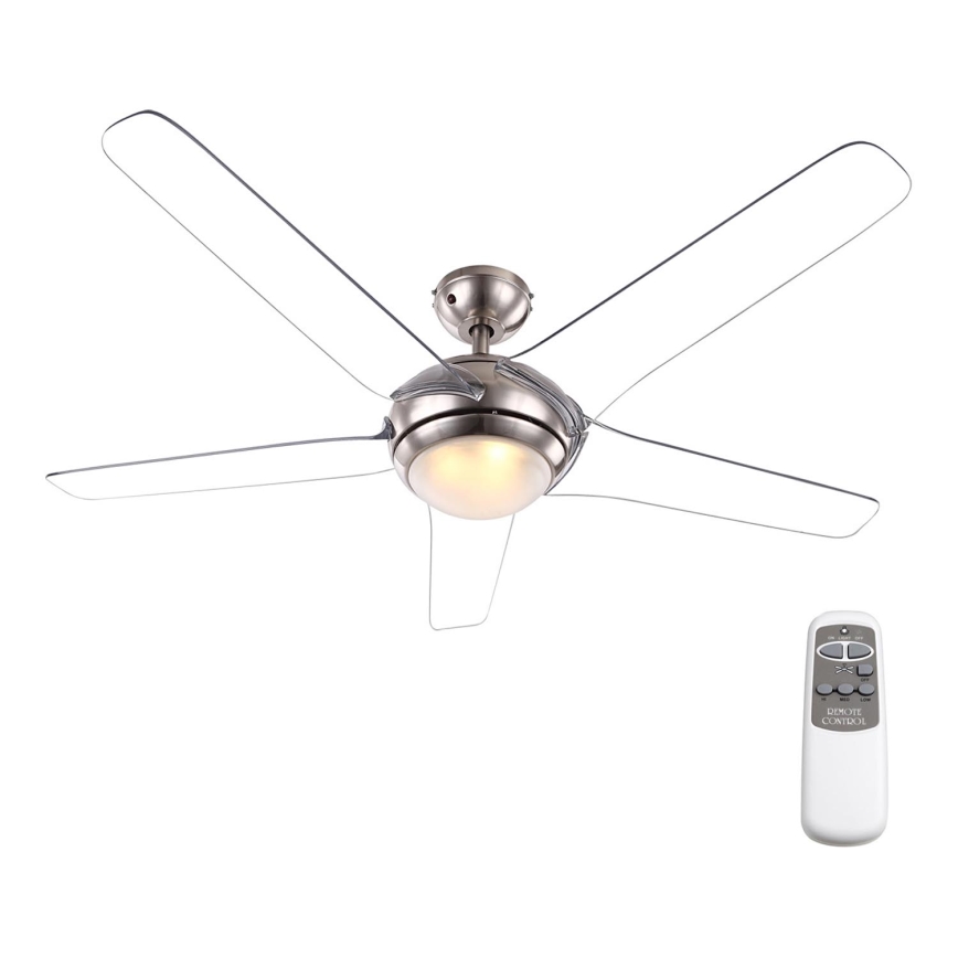 GLOBO 0344 - Ventilator de tavan FABIOLA 1xLED/20W/230V transparent