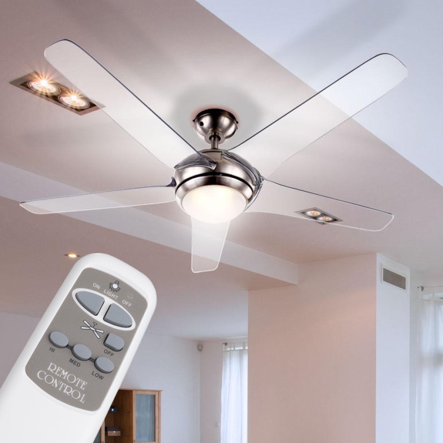 GLOBO 0344 - Ventilator pentru tavan FABIOLA 1xLED/20W/230V