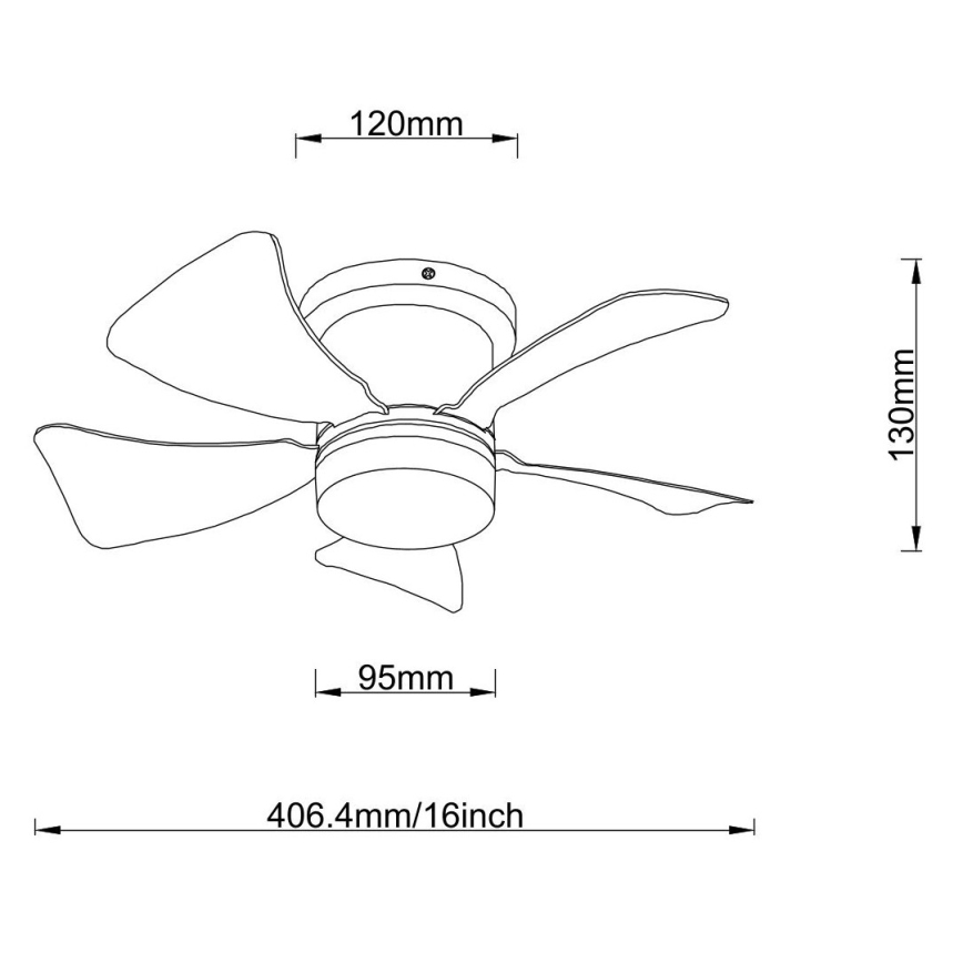 Globo - Ventilator de tavan cu LED reglabil, 10W, 230V, 3000-6500K, gri + telecomandă