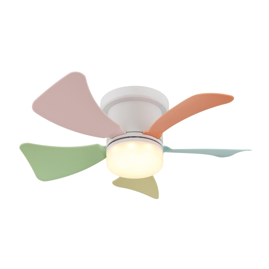 Globo - Ventilator de tavan LED reglabil, 10W/230V, 3000-6500K, multicolor + telecomandă