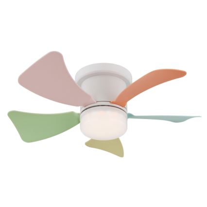 Globo - Ventilator de tavan LED reglabil, 10W/230V, 3000-6500K, multicolor + telecomandă