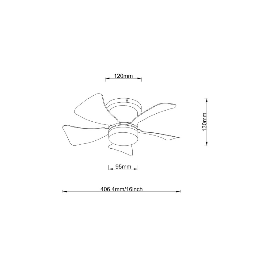 Globo - Ventilator de tavan LED reglabil, 10W/230V, 3000-6500K, multicolor + telecomandă