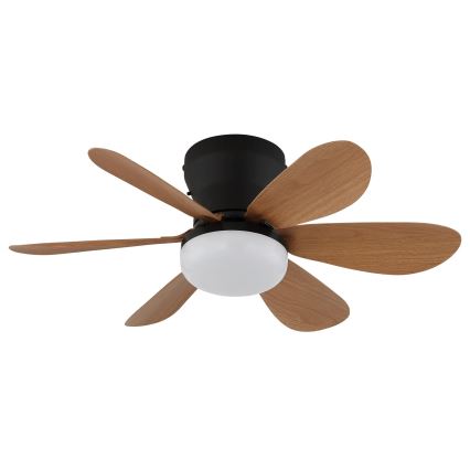 Globo - Ventilator de tavan LED dimabil LED/5W/230V 2700-6500K maro + telecomandă