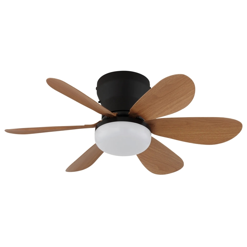 Globo - Ventilator de tavan LED dimabil LED/5W/230V 2700-6500K maro + telecomandă