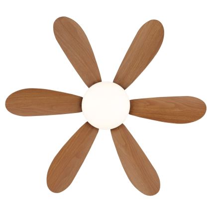 Globo - Ventilator de tavan LED dimabil LED/5W/230V 2700-6500K maro + telecomandă
