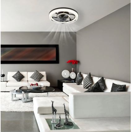 Globo - Ventilator de tavan LED reglabil, LED/30W/230V 2700-6000K + telecomandă