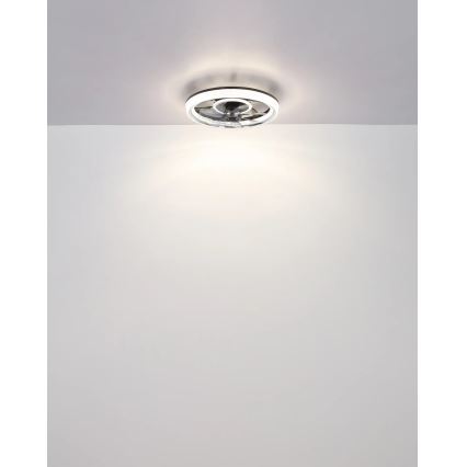 Globo - Ventilator de tavan LED reglabil, LED/30W/230V 2700-6000K + telecomandă