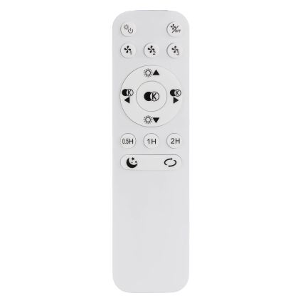 Globo - Ventilator de tavan LED cu lumină reglabilă, 40W/230V, 3000-6500K, negru, cu telecomandă