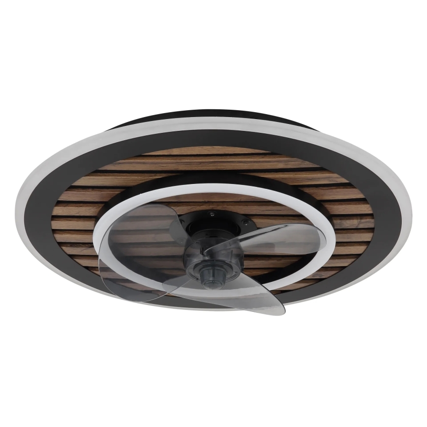 Globo - Ventilator de tavan cu LED dimabil, 36W, 230V, 2700-6000K, negru, cu telecomandă