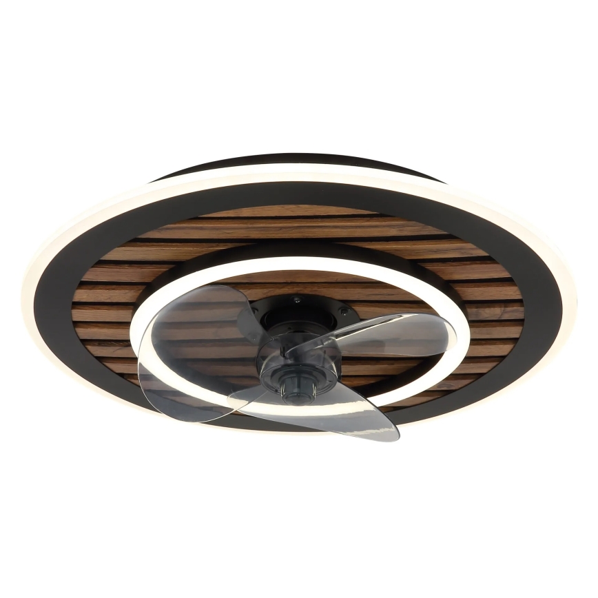 Globo - Ventilator de tavan cu LED dimabil, 36W, 230V, 2700-6000K, negru, cu telecomandă