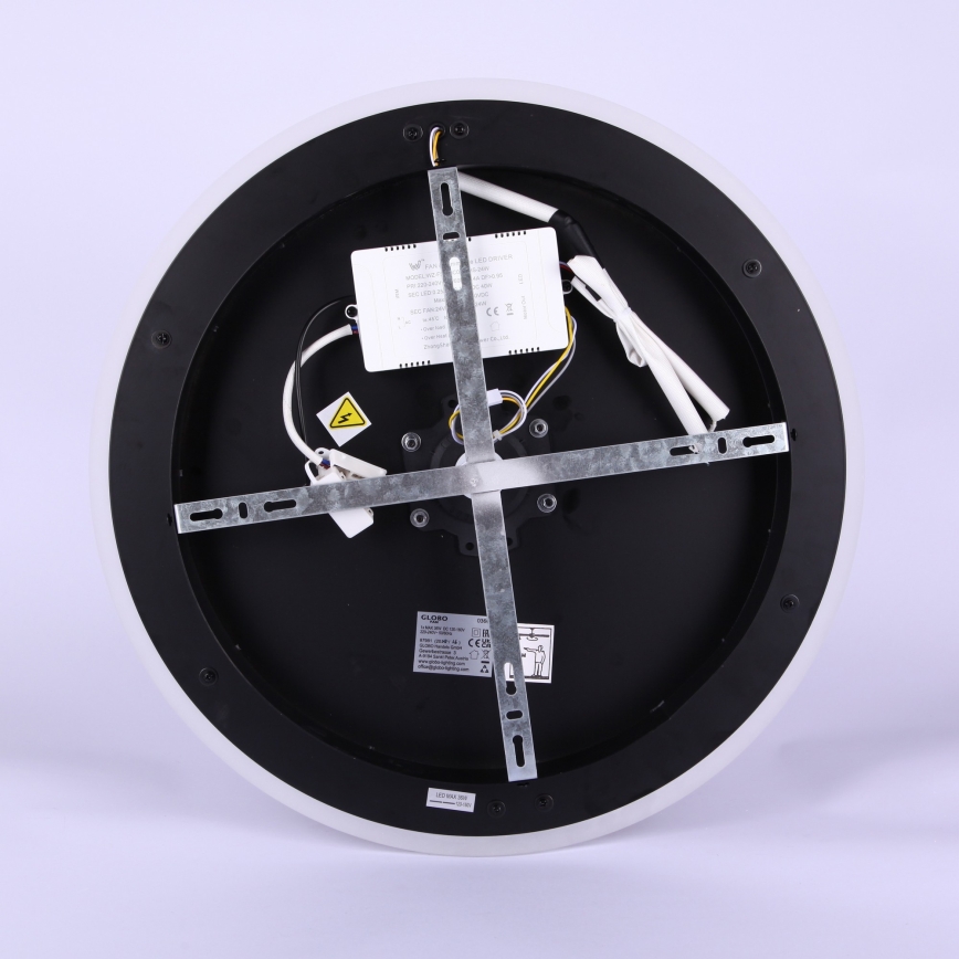 Globo - Ventilator de tavan cu LED dimabil, 36W, 230V, 2700-6000K, negru, cu telecomandă