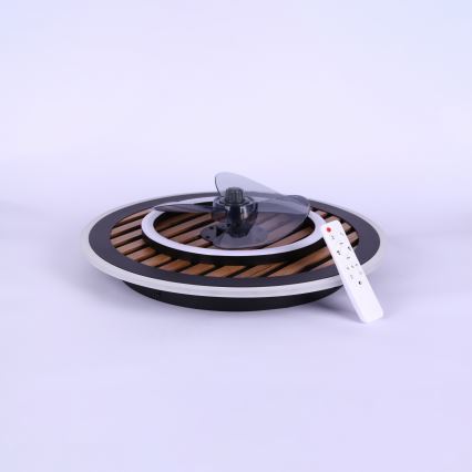 Globo - Ventilator de tavan cu LED dimabil, 36W, 230V, 2700-6000K, negru, cu telecomandă