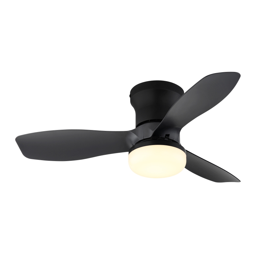 Globo - Ventilator de tavan dimabil LED/15W/230V 2700-6500K negru + telecomandă