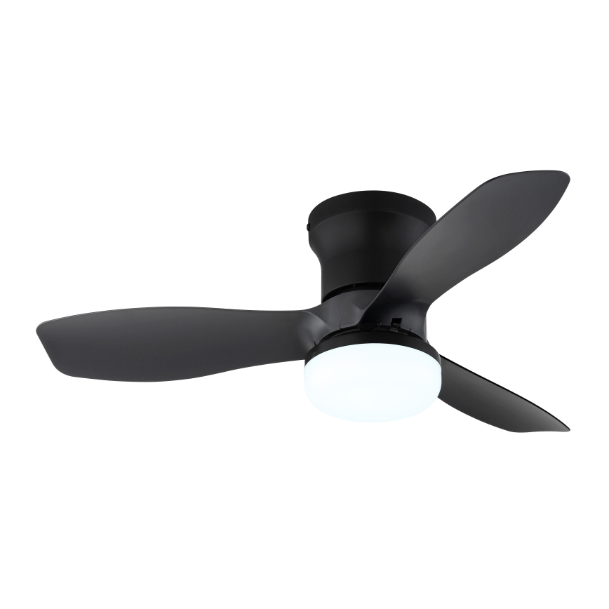 Globo - Ventilator de tavan dimabil LED/15W/230V 2700-6500K negru + telecomandă