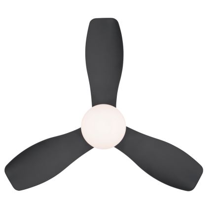 Globo - Ventilator de tavan dimabil LED/15W/230V 2700-6500K negru + telecomandă