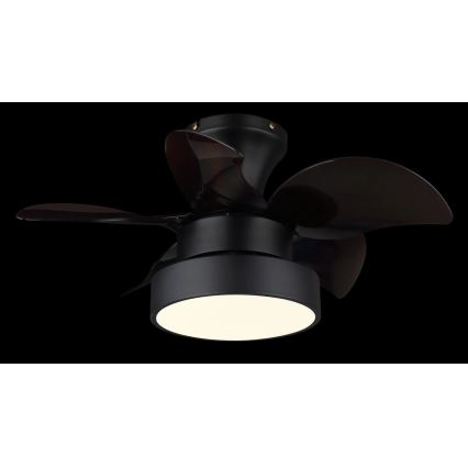 Globo - Ventilator de tavan cu LED dimabil/22W/230V 3000/4500/6000K maro + telecomandă