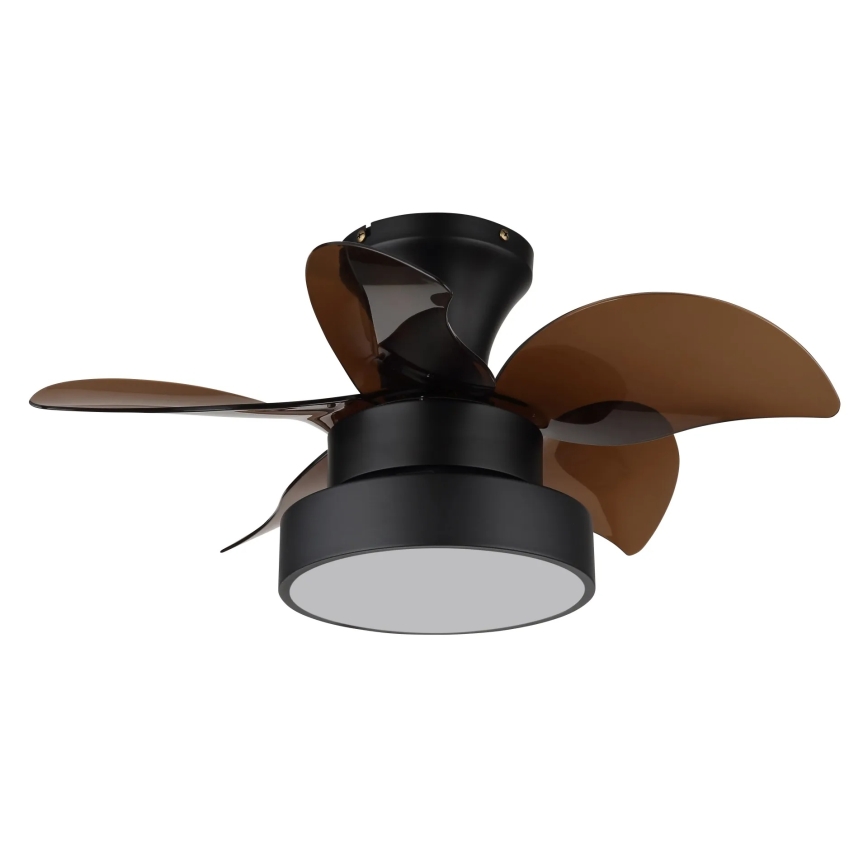Globo - Ventilator de tavan cu LED dimabil/22W/230V 3000/4500/6000K maro + telecomandă