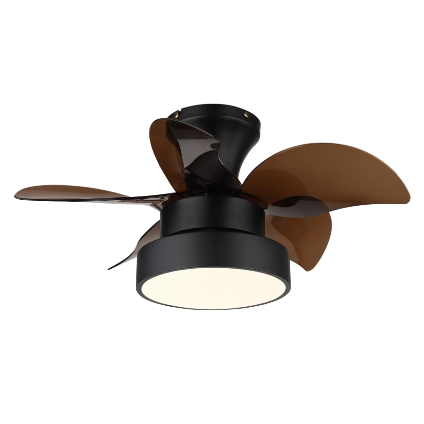 Globo - Ventilator de tavan cu LED dimabil/22W/230V 3000/4500/6000K maro + telecomandă