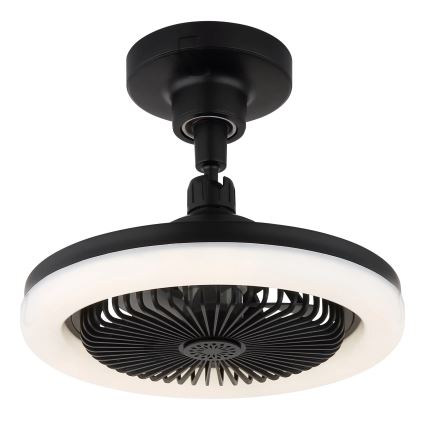 Globo - Ventilator de tavan LED dimmabil, 20W, 230V, 3000-6500K, negru + telecomandă