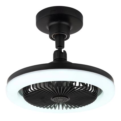 Globo - Ventilator de tavan LED dimmabil, 20W, 230V, 3000-6500K, negru + telecomandă