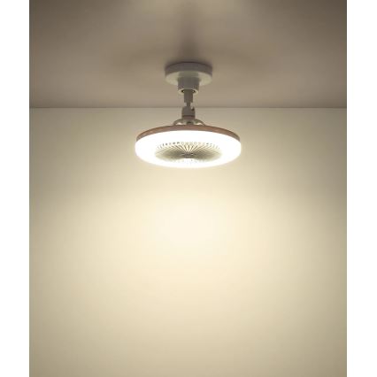 Globo - Ventilator de tavan LED dimabil, 20W, 230V, 3000-6500K, alb + telecomandă