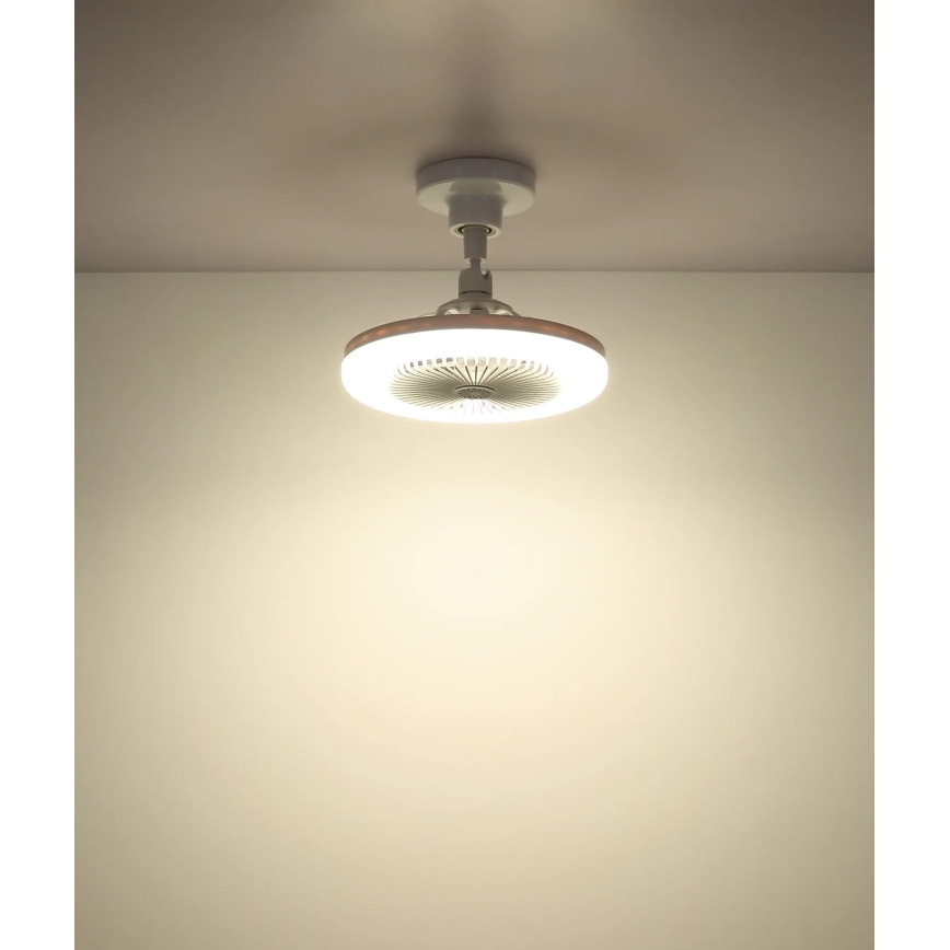 Globo - Ventilator de tavan LED dimabil, 20W, 230V, 3000-6500K, alb + telecomandă