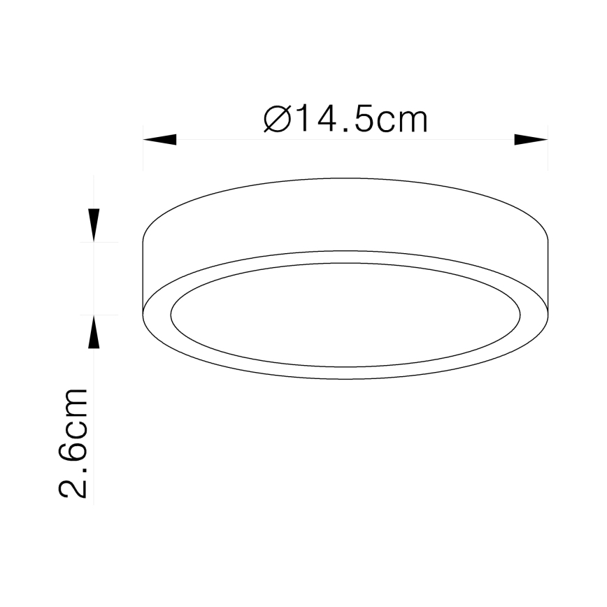 Globo - Plafonieră LED reglabilă/15W/230V
