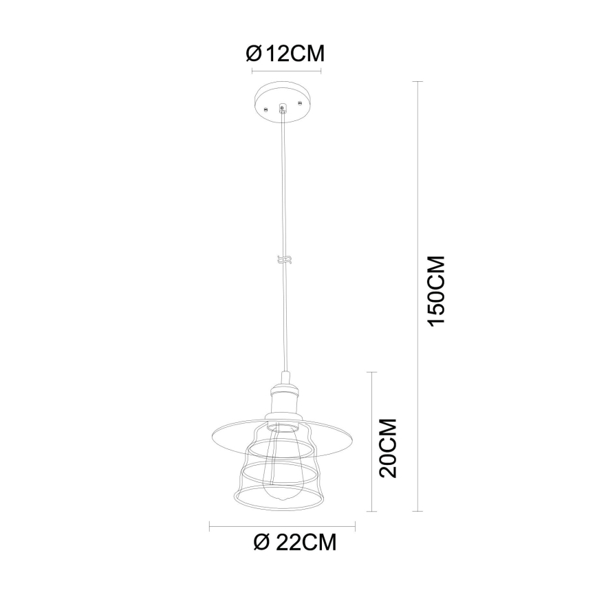 Globo - Lustra 1xE27/60W/230V