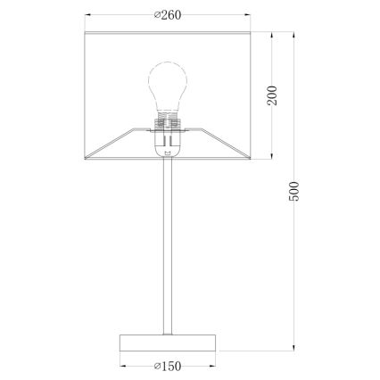 Globo - Lampa de masa 1xE27/60W/230V
