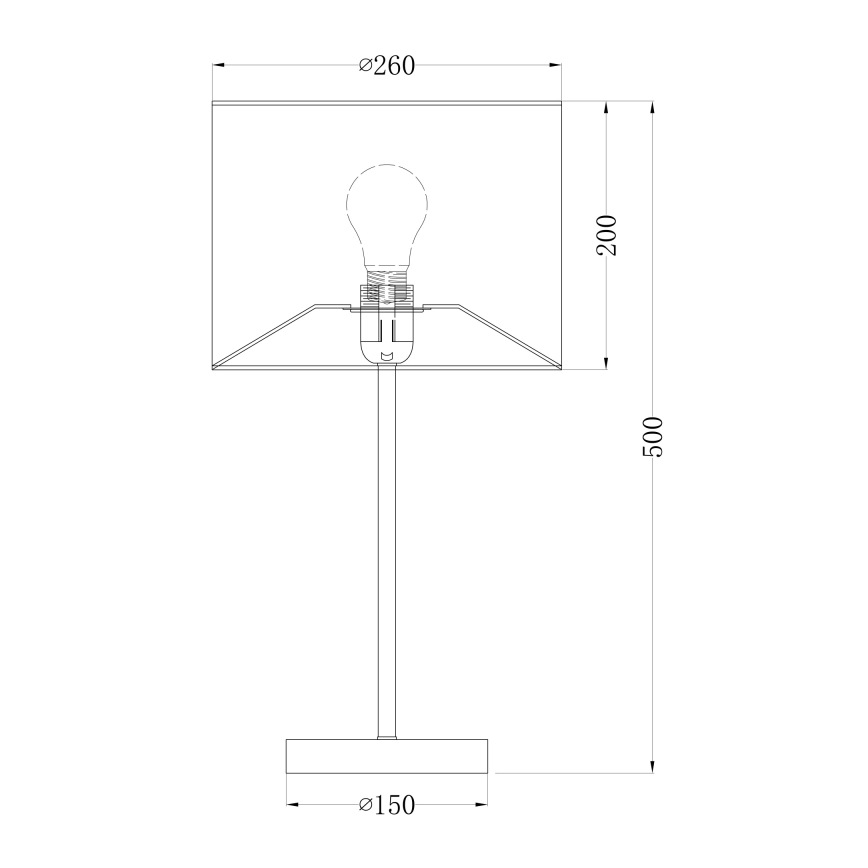 Globo - Lampa de masa 1xE27/60W/230V