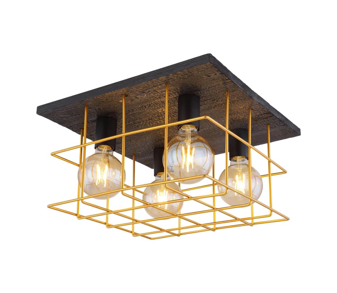 Plafonieră MERRIL 4xE27/60W/230V Globo 15530B-4D