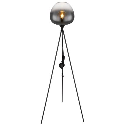 Globo - Lampă de podea 1xE27/60W/230V neagră