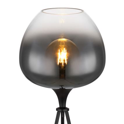 Globo - Lampă de podea 1xE27/60W/230V neagră