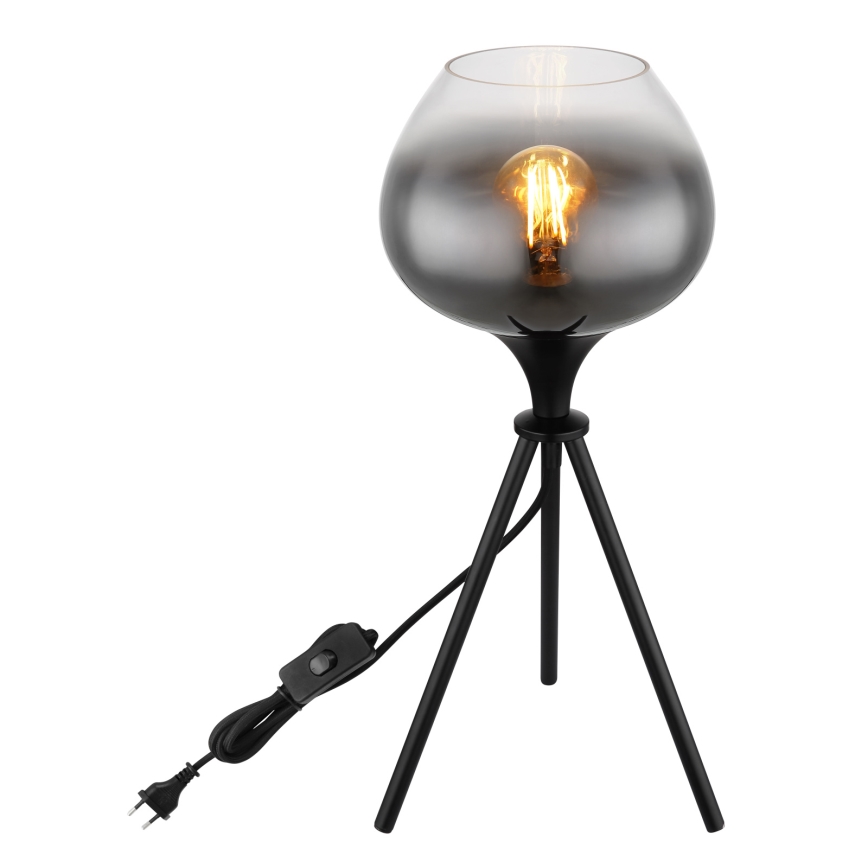 Globo - Lampă de masă 1xE27/40W/230V neagră