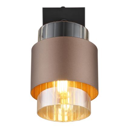Globo - Aplica spot de perete 1xE27/40W/230V negru/bronz