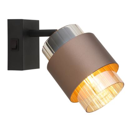 Globo - Aplica spot de perete 1xE27/40W/230V negru/bronz