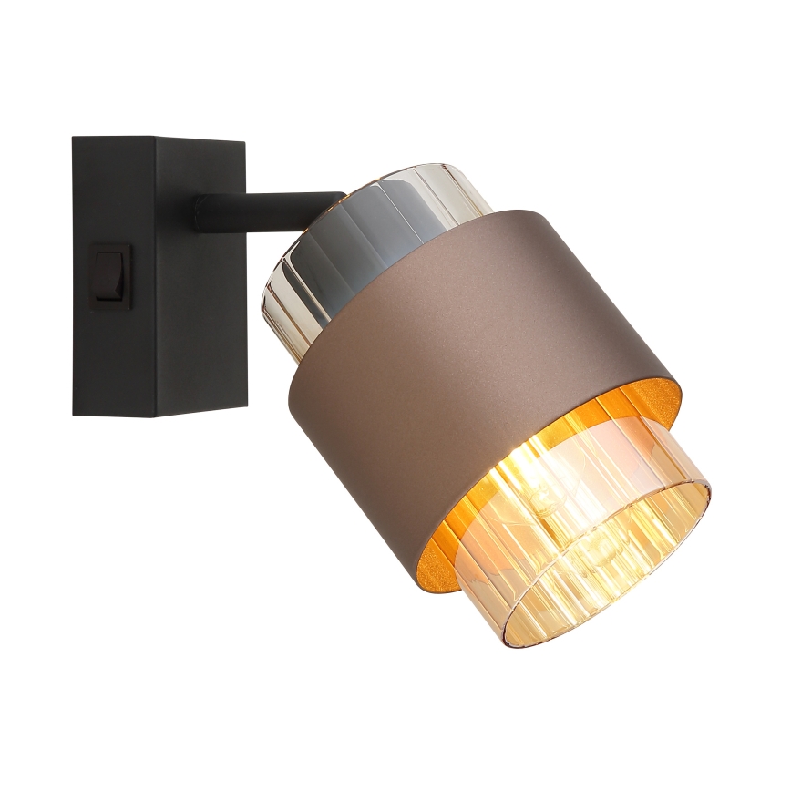 Globo - Aplica spot de perete 1xE27/40W/230V negru/bronz