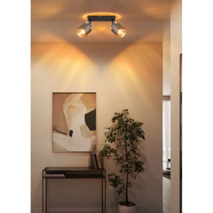 Globo - Aplică cu spoturi 2xE27/40W/230V, negru/bronz